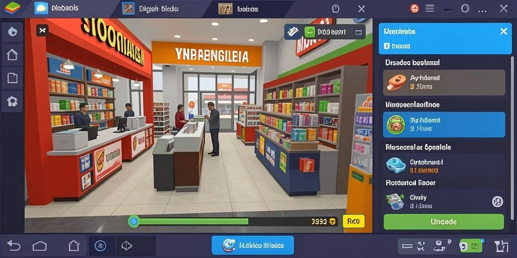 Screenshot 1 menampilkan grafis yang cemerlang dan tema permainan yang menarik.