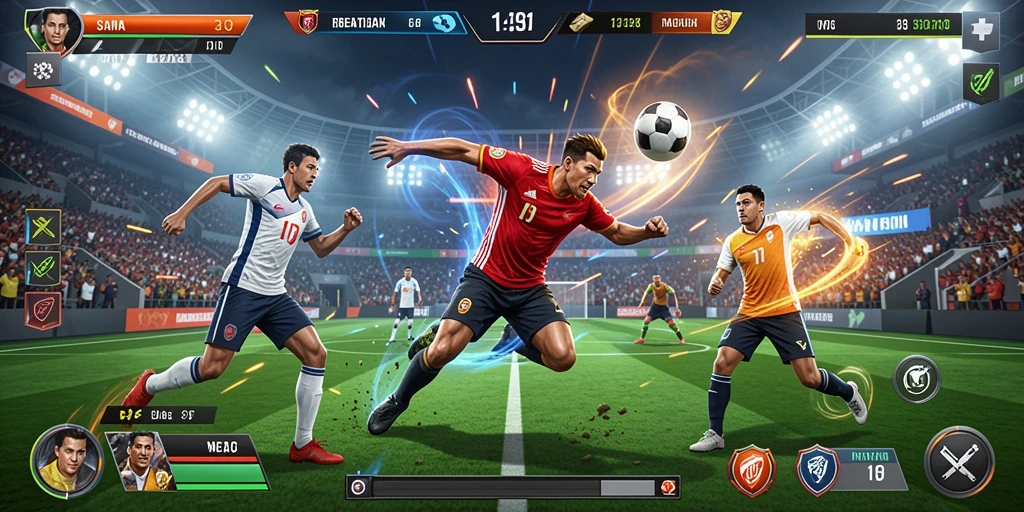 Screenshot menunjukkan antarmuka permainan yang menarik.